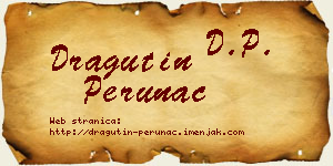 Dragutin Perunac vizit kartica